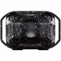 飛利浦（PHILIPS）SB300無線藍牙音箱 便攜迷你音響 兼容蘋果/三星手機/電腦/車載小音響 免提通話 黑色
