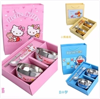 卡通勺筷碗四件套套裝 LMD-KT-020