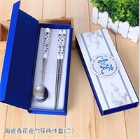 經(jīng)典青花瓷兩件套（勺筷） LMD-QHC-003