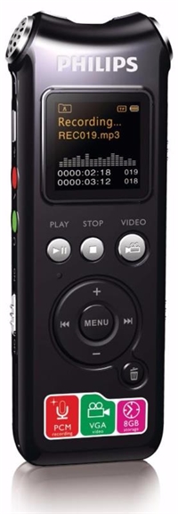 飛利浦 voice tracer 數碼錄音筆 VTR8000（8GB）