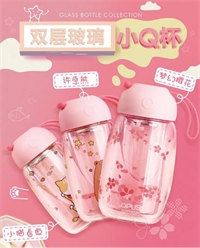 雙層小Q玻璃杯 MT-SCXQB