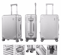 DB3*25002 新秀麗經(jīng)典鋁箱登機(jī)行李箱  23寸-銀色