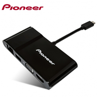 Pioneer/先鋒 APS-DKMT01 蘋果MacBook Type-C\USB-C擴(kuò)展塢 轉(zhuǎn)高清HDMI\USB3.0HUB\VGA口\RJ45網(wǎng)卡轉(zhuǎn)接口