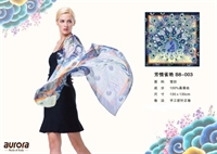 aurora絲巾 芳情雀艷 B8-003