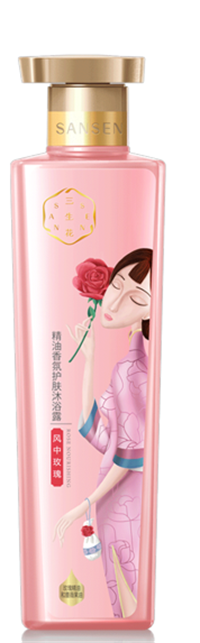百雀羚三生花精油香氛護膚沐浴露（風中玫瑰）500ML