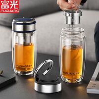 富光銘宇提環異形雙層玻璃杯
