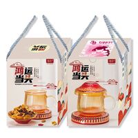 鴻運(yùn)當(dāng)頭創(chuàng)意蘑菇杯+杯蓋（小食盤）+恒溫墊三件套