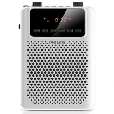 飛利浦（PHILIPS）SBM150 WHI 廣場級音效小音響 擴音器 插卡音箱 REC錄音 FM收音功能 教學專用 白色.jpg