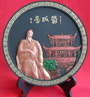 炭雕-圓盤