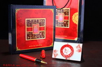 中國(guó)風(fēng)筆+中國(guó)特色名片盒