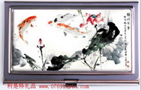 鯉魚(yú)戲荷名片盒